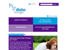 Tablet Screenshot of diako-thueringen.de